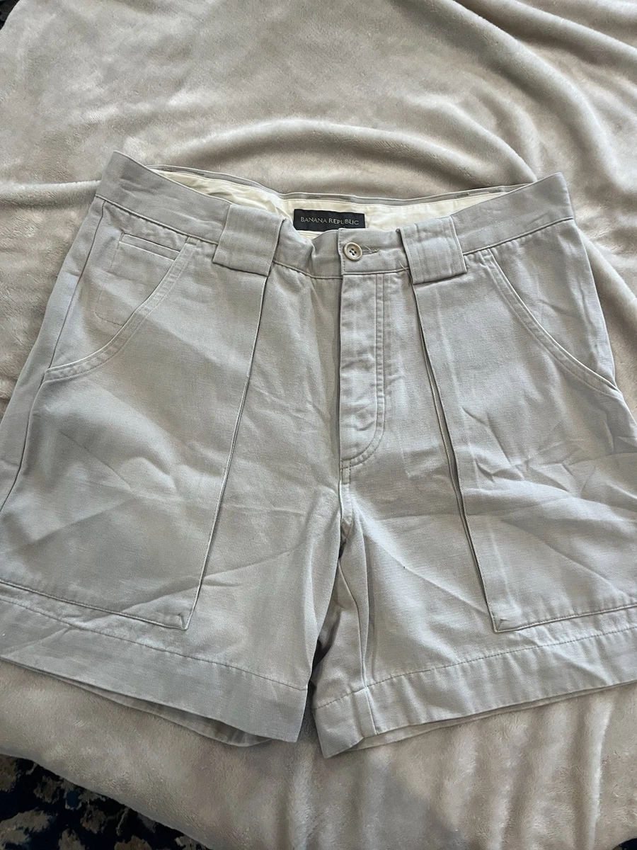 Pleated Cotton Regular Size Shorts for Men for sale | eBay