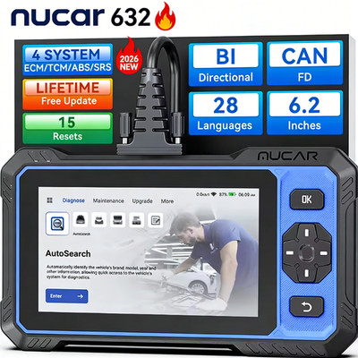 MUCAR 632 Automotive Tool Obd2 Scanner CANFD Bidirectional Diagnostic 4 System