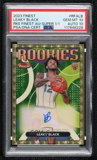 2023-24 Topps Finest Rookie Superfractor 1/1 Leaky Black PSA 10 GEM MT Auto 1co7