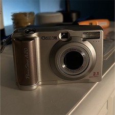 Canon PowerShot A20 2.1MP 3x Optical Zoom Built-in Flash Compact Camera Silver