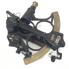 Heath Navigational "Hezzanith" Endless Sextant w/ Case 1974 Vintage