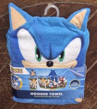 Sonic The Hedgehog: TRIPLE SPEEDS 24" x 50" Hooded 100 Cotton Towel HH495Q