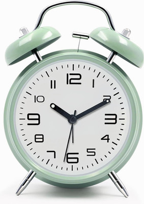 Loud Alarm Clock for Heavy Sleepers Adults Battery Operated Non-Ticking 4Inches