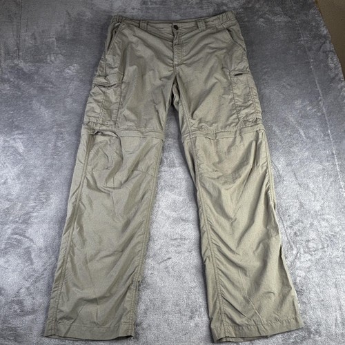 Columbia Convertible Cargo Pants 36x32 Gray PFG Omni Shade