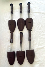Set of 6 Brown Plastic Adjustable Shoe Trees Shoe Tree Shapers Insert Forms