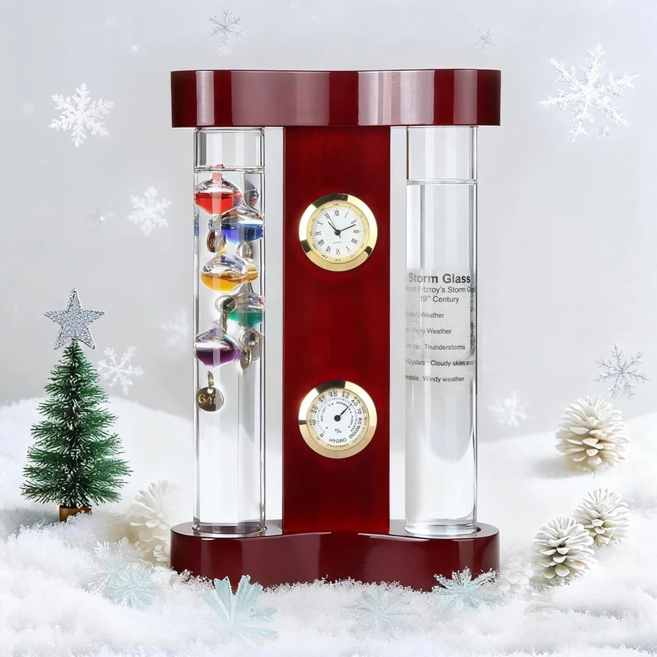 Analog Weather Station with Galileo Thermometer - Image 4 of 4