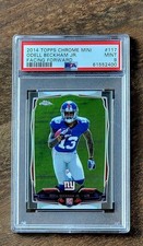 2014 ODELL BECKHAM JR Topps Chrome Mini PSA 9 Low Pop Rookie RC #117