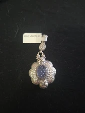 Sarda Artisan of Bali LAVENDER MOON MYSTIC QUARTZ Sterling Silver Enhancer