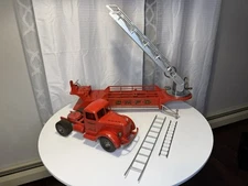 Vintage 1950s SMITH MILLER Fire Truck No.3 Hook & Ladder SMFD Smitty Die Cast