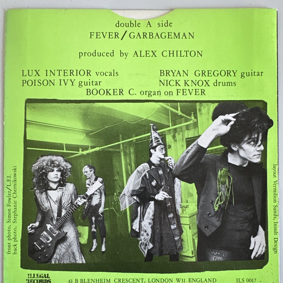 THE CRAMPS FEVER / GARBAGEMAN VINYL 7” SINGLE ILLEGAL UK 1980 EXC WITHDRAWN - Image 2 of 4