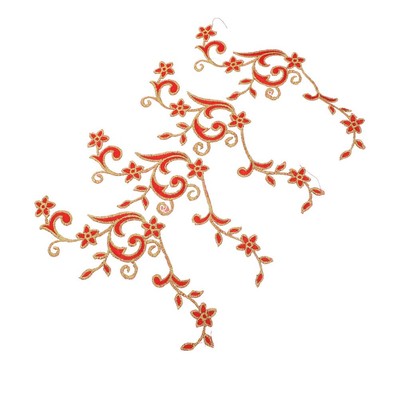 4 Stücke Stickerei Patches Blumen Form Applikationen DIY Nähen Reparatur Patches