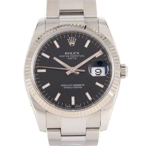 Authentic Rolex Oyster Perpetual Date 115234 SSxWG Mechanical ...