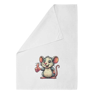 Geschirrtuch/Geschirrtuch 'Süße Ratte Daumen hoch' Baumwolle (TW059630)