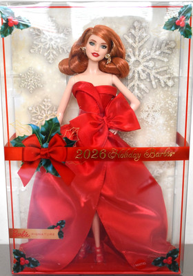 2026 Barbie Signature Special Occasion Redhead HOLIDAY Barbie With Shipper Box