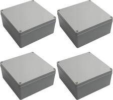 6"X6"X3" IP65 Weatherproof Junction Box | PS Plastic Electrical Enclosure | Outd