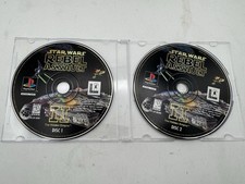 Star Wars Rebel Assault II The Hidden Empire PS1 2 Disc Set Tested Disc Only