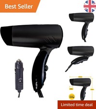 Portable 12V Hair Dryer - Compact Design for Cars, Camping, and Festivals