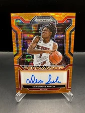 2022 Panini Prizm Draft Picks Dereon Seabron Orange Pulsar Auto /49 #CP-SEA