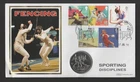GB 2011 Olympics philatelic numismatic FDC with Virgin Islands coin
