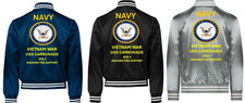 VIETNAM*USS CARRONADE IFS-1 *SI*VINYL*SATIN JACKET*NAVY OFFICIAL LICENSE