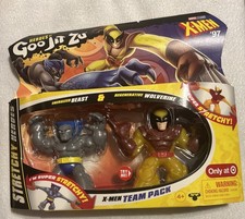 Heroes of Goo Jit Zu X-Men '97 Beast vs Wolverine Figure Set - 2pk NEW