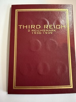 GERMANY Third Reich Two Mark Silver  COMPLETE SET  1936 - 1939 Some High Grade