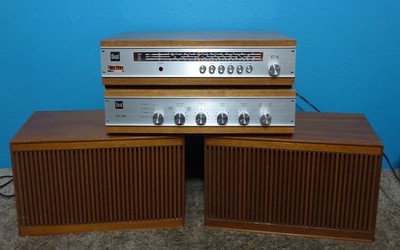 Dual CV-12B Integrated Amplifier w/CT-15 AM/FM/SW/LW Tuner ~Speakers MCM Germany