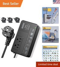 1600W 220V to 110V Voltage Converter, Power Any American Appliances in 220-25...