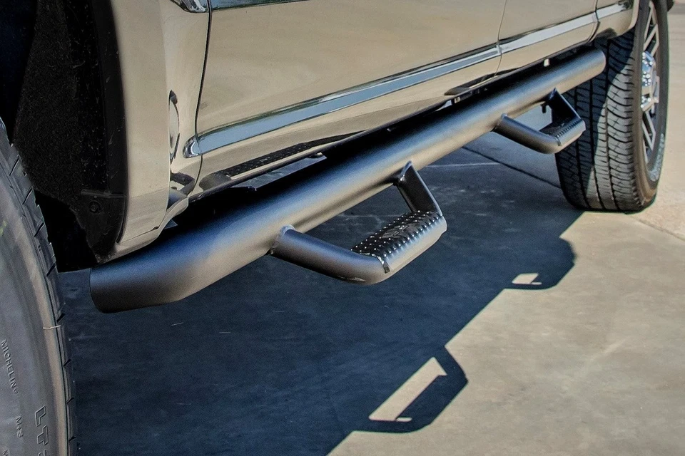 For Chevy Silverado 2500 HD 20-25 N-Fab 3" Cab Length Black Round Nerf Steps - Imagem 4 de 4