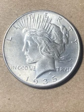 1935 Peace Dollar - BU - As Shown! (#2054)