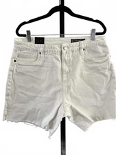[BLANKNYC] The Warren High Rise White Denim Shorts - 31