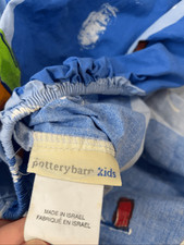 Pottery Barn Kids Nautical Fitted Crib Sheet Boats Pelican replacement