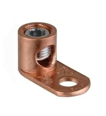 BLACKBURN L125, Copper Terminal Lug, Hex Screw, Wire Range: 1/0 Stranded/8 Solid