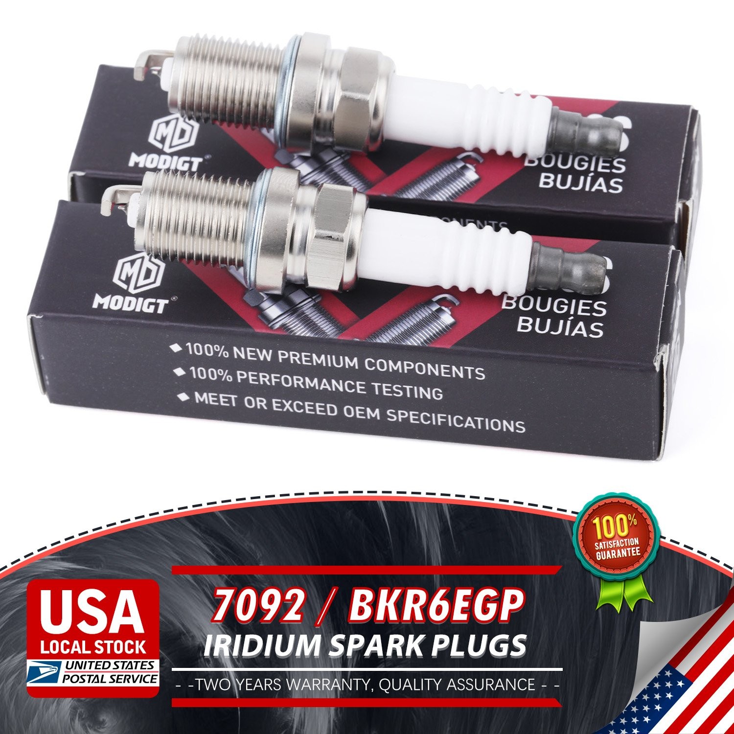 6 x For NGK BKR6EGP 7092 Iridium Spark Plug for Toyota BMW Chevy Mitsubishi
