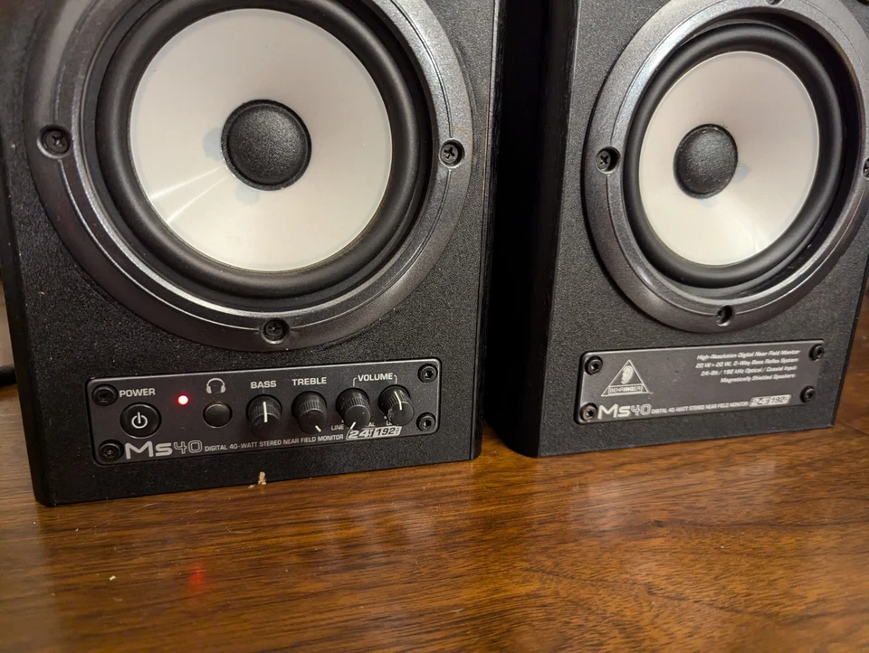 Behringer MS40 Powered Studio Monitors pair Speakers 40 Watt Stereo Near Field - Image 4 of 4
