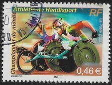 FRANCE oblitéré 2002 Championnat monde d'athlétisme Handisport Lille Y&T N° 3495
