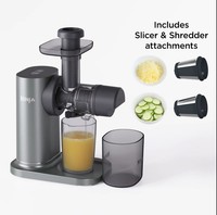 Ninja 3-in-1 Cold Press Juicer with Slice & Shred Blades Grey JC152UK