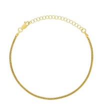 18k Gold Filled Bead Chain Bracelet Perfect For Everyday Wear Best Gift For Him