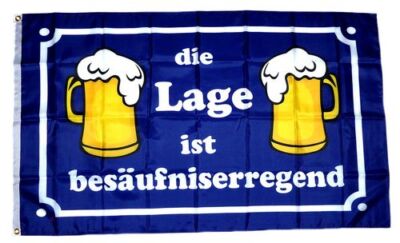 Yantec Bierflagge – 90 X 150 Cm, Aus 100% Polyester, Mit 2 Messingösen, Waschbar