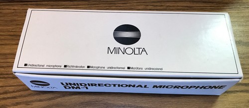 Minolta DM-1 Unidirectional Electret/Condenser Microphone 3.5mm Box/ Manual-Nice - Picture 9 of 13