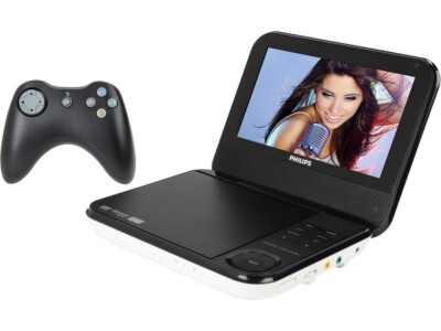 Philips 7'' Portable DVD & Game Player PD703/37 Tested -VGC