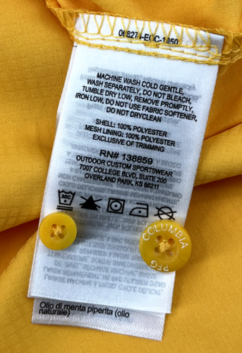 NEW Columbia PFG Short Sleeve Omni-Shield Tamiami SS Yellow Shirt Men M - Picture 9 of 10