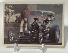 1965 Donruss Spec Sheet Hot Rods R818-5 Jess Van Deventer Fiery Chevy #26