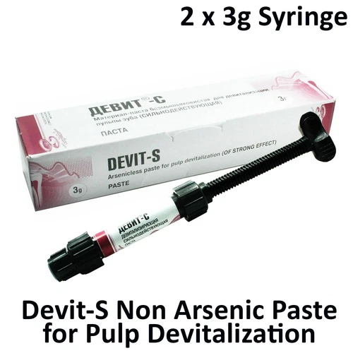 2x3g Dental Paste For Pulp Devitalisation composite - DEVIT-S (as Voco Depulpin)