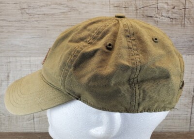 Carhartt Green Cap Hat With Brown Leather Patch 100141 RN #14806
