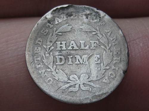 1839 P Seated Liberty Half Dime- Philadelphia, About Good Details