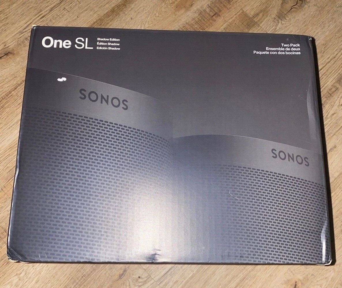 ✓NEW 2 Pack Sonos 1 One SL Shadow Edition Wireless Smart Speaker
