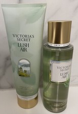 2 PCS SET VICTORIA'S SECRET LUSH AIR FRAGRANCE BODY MIST  LOTION NEW
