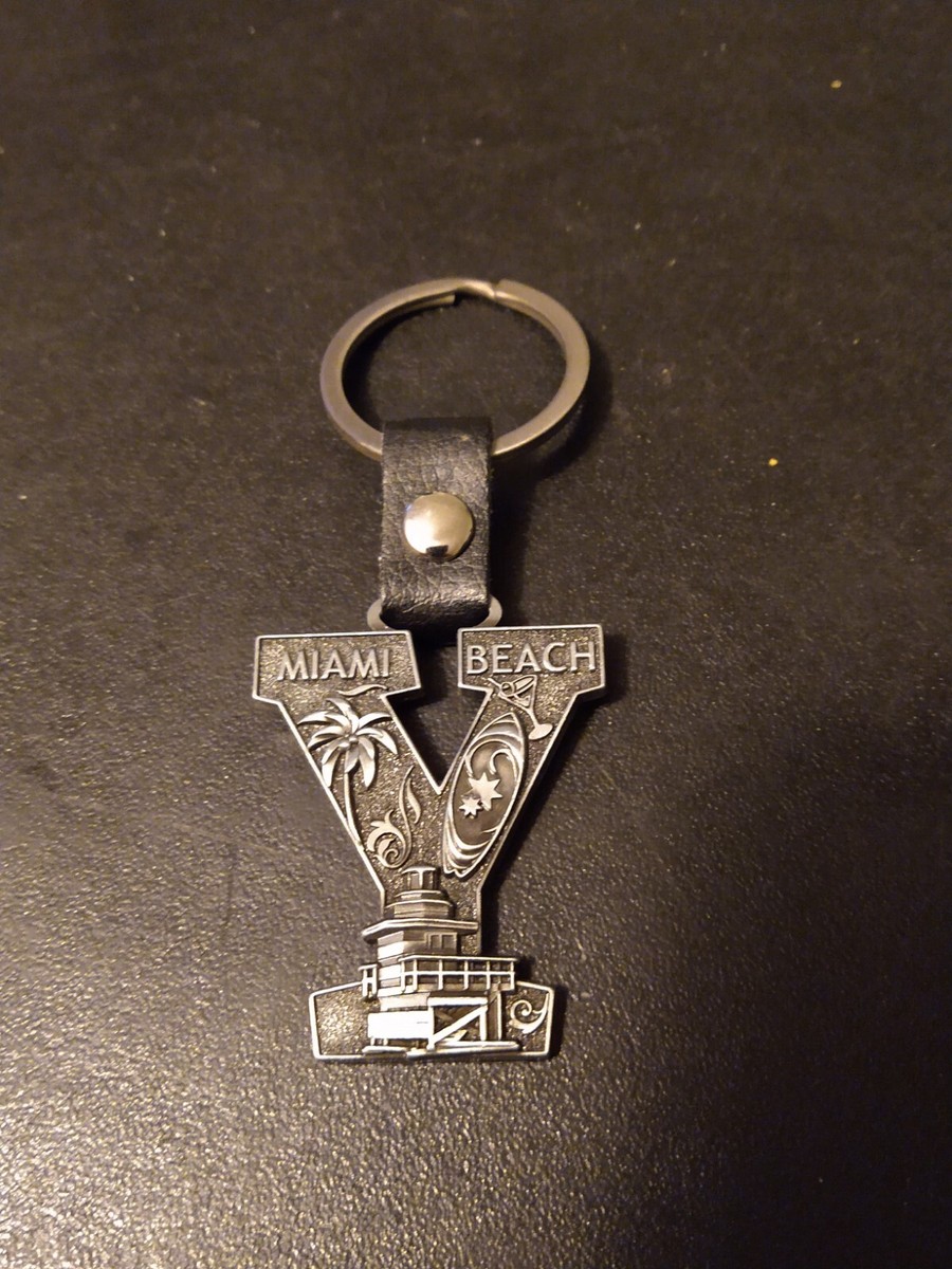 JOJO'S MIAMI BEACH FLORIDA KEYCHAIN KEY RING METAL KEY CHAIN FOB