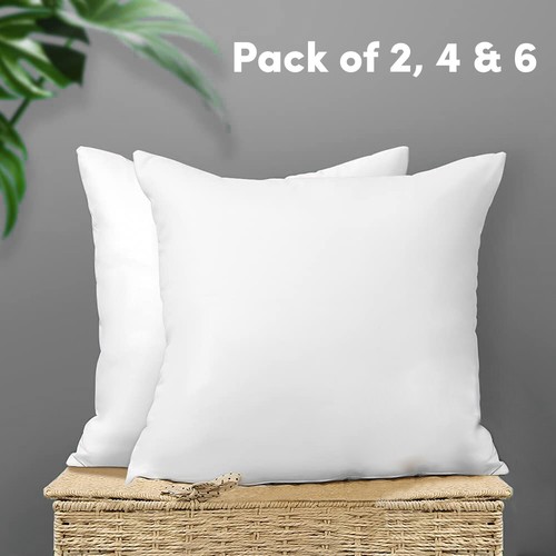 Scatter Cushion Pack of 2 4 6 Extra Deep Filled Cushions Pads Inserts